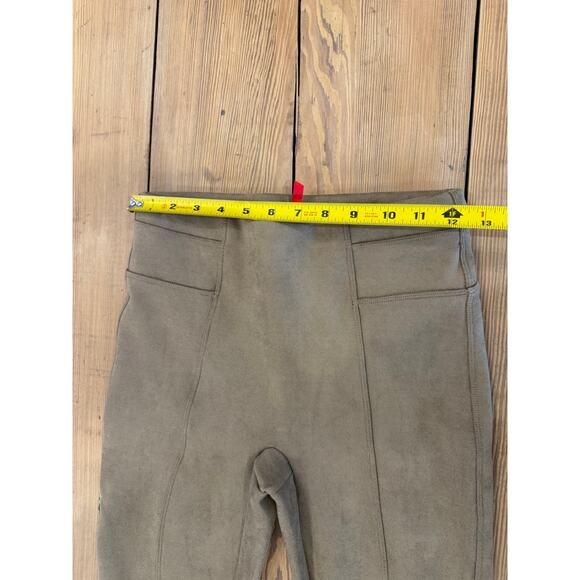Spanx Faux Suede Leggings Camel XS‎ Elastic Waist - Picture 7 of 7